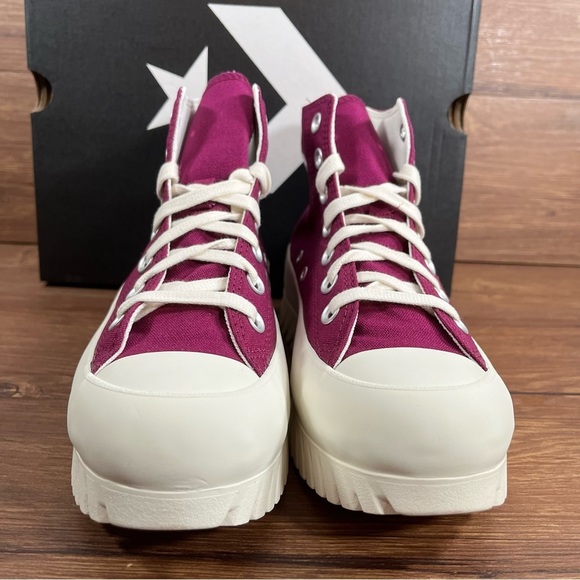 NEW Converse All Star Lugged ‘Orchid’ Women’s Platform Sneakers High Top - Picture 5 of 9